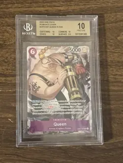 Cgc 10 2022 ONE PIECE OP01-ROMANCE DAWN 097 QUEEN ALTERNATE ART-ERRATA - Image 1
