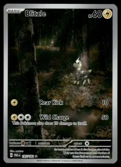 Pokemon Cards Blitzle 195/182 Paradox Rift Illustration Rare NM - Image 1