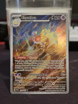Pokemon Card Espathra 197/182 Paradox Rift Illustration Rare NM - Image 1