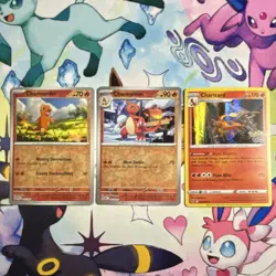 Pokemon Charmander, Charmeleon, Charizard 3 Card Lot - Holo/Rev-holo - Image 1