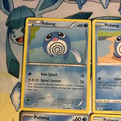 Pokemon Poliwag, Poliwhirl, Poliwrath 9 Card Lot - Non-holo - Image 2