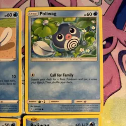 Pokemon Poliwag, Poliwhirl, Poliwrath 9 Card Lot - Non-holo - Image 4