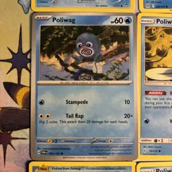 Pokemon Poliwag, Poliwhirl, Poliwrath 9 Card Lot - Non-holo - Image 5