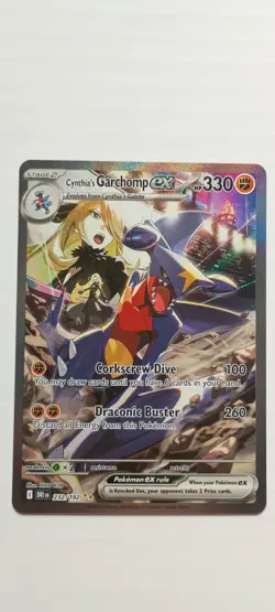 Cynthia's Garchomp EX 232/182 Destined Rivals Pokemon Card - Image 1
