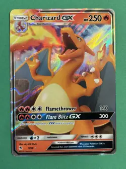 Pokemon TCG Charizard GX Hidden Fates Holo Ultra Rare Card 9/68 NM Condition - Image 1