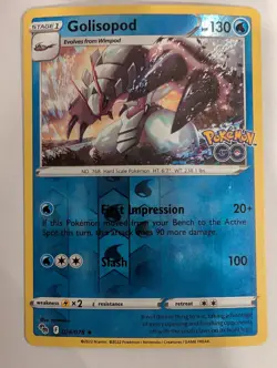 Golisopod 026/078 Pokemon GO Reverse Pokemon Holo Foil Nice! - Image 1