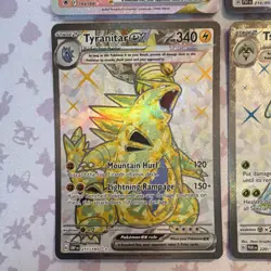 Pokemon TCG 4 Card Lot Holo VSTAR ex Hisuian Typhlosion Espathra Tyranitar Tsar… - Image 4