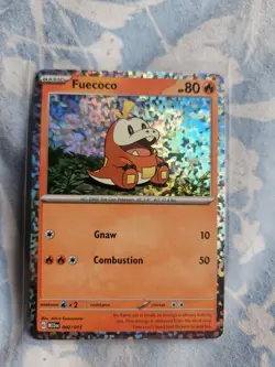 Pokemon Card Fuecoco McDonald's 2023 Holo 002/015 Near Mint - Image 1