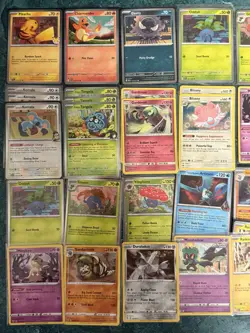 POKEMON SWSH SV & MEGA EVOLUTIONS COSMOS HOLO PROMO CARD LOT FEW W GALAXY SWIRL - Image 3