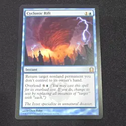 Wizards of the Coast Cyclonic Rift Instant Blue Return to Ravnica Rare Chris Ra… - Image 1
