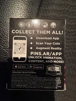 MTG - 1x Secrets of Strixhaven AR-Enhanced Collectible Coin NEW PINFINITY - Image 2