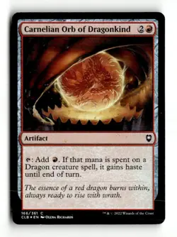 Carnelian Orb of Dragonkind Commander Legends: Battle for Baldur's Gate Foil ... - Image 1