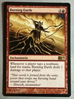 MTG / Burning Earth / M14 / #130 / Regular / Rare / NM - Image 1