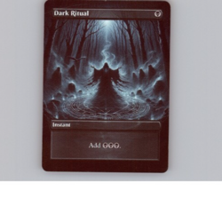 MTG - Cabal Ritual / Dark Ritual - Not Official - Fan Made - Free P+P - Image 2