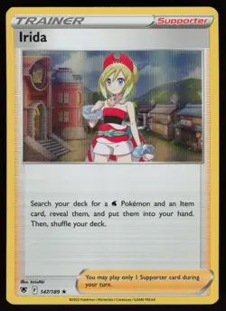 IRIDA 147/189 HOLO RARE ASTRAL RADIANCE POKEMON REVERSE HOLO NM/M - Image 1