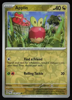 APPLIN 126/167 COMMON TWILIGHT MASQUERADE POKEMON REVERSE HOLO NM/M - Image 1