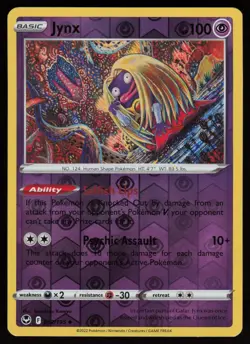 JYNX 062/195 UNCOMMON SILVER TEMPEST POKEMON REVERSE HOLO NM/M - Image 1