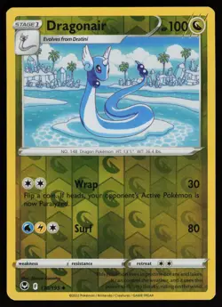 DRAGONAIR 130/195 UNCOMMON SILVER TEMPEST POKEMON REVERSE HOLO NM/M - Image 1
