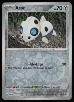 ARON 120/167 COMMON TWILIGHT MASQUERADE POKEMON REVERSE HOLO NM/M - Image 1