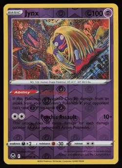 JYNX 062/195 UNCOMMON SILVER TEMPEST POKEMON REVERSE HOLO NM/M - Image 1