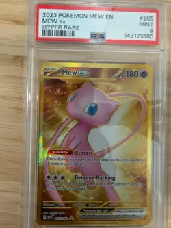 2023 POKEMON MEW EN-151 HYPER RARE #205 MEW EX PSA 9 - Image 2