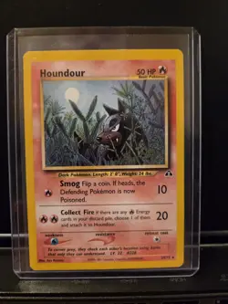 Houndour 24/75 Neo Discovery Rare Vintage Pokemon Card WOTC TCG - Image 1