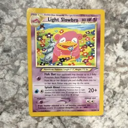 Pokemon Light Slowbro Neo Destiny Uncommon 80 HP 51/105 2000 Eng Unlimited - Image 1