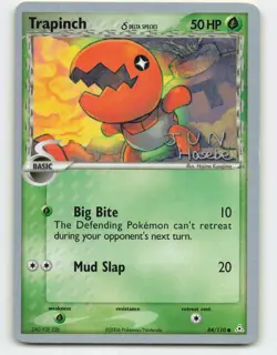2006 Pokemon, Holon Phantoms, #84/110 Trapinch, 2007 World Championships JH - Image 1