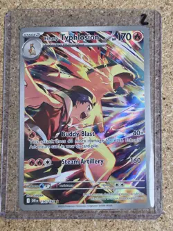 Pokemon TCG Destined Rivals Ethan’s Typhlosion 190/182 Illustration Rare #2 - Image 1