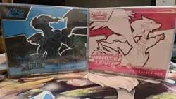 Black Bolt and White Flare Pokemon Center ETB Elite Trainer Box Set of 2 + CASES - Image 1