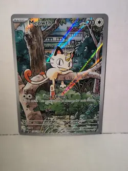 Meowth (106/094) Pokemon TCG: Phantasmal Flames expansion Illustration Rare - Image 1