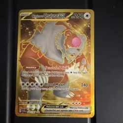 Pokemon Bloodmoon Ursaluna ex 222/167 Twilight Masquerade Special Illustration … - Image 1