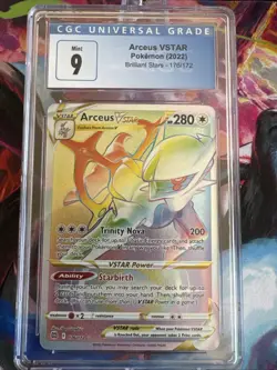 CGC 9 Arceus VSTAR Pokemon Brilliant Stars 176/172 Rainbow Mint - Image 1
