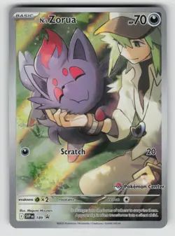 N's Zorua 189 Promo S&V Pokemon NM - Pokemon center stamp - Image 1