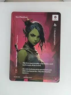 Wonders of the First Nyx Fleetfoot Formless Foil Alt Art Call Stones - Image 1