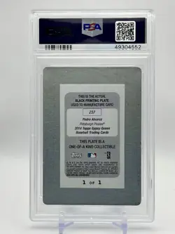 2014 Topps Gypsy Queen PEDRO ALVAREZ Black Printing Plate Pirates PSA 1/1 - Image 2