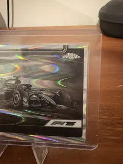 2025 Topps Chrome F1 George Russell Black White RayWave Refractor Formula 1 #79 - Image 3