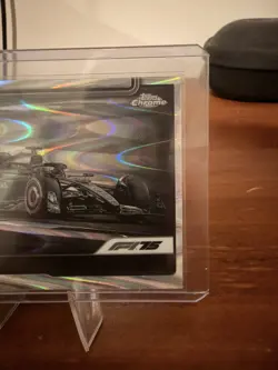 2025 Topps Chrome F1 George Russell Black White RayWave Refractor Formula 1 #79 - Image 4