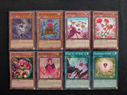Yugioh Rose Plant cards (Fallen Angel of Roses, Regenerating, Lover, Princess..) - Image 1