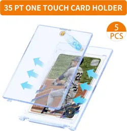 Magnetic Card Holder 35PT One-Touch Case Blue 5 Pack for Trading Cards - Image 2