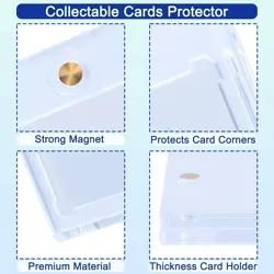 Magnetic Card Holder 35PT One-Touch Case Blue 5 Pack for Trading Cards - Image 5