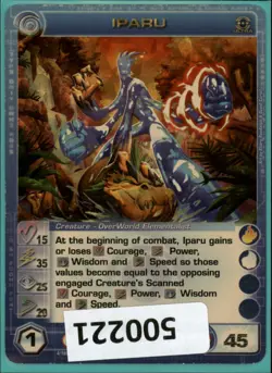 (500221) IPARU 15/35/25/20/45 (1 Max Stats) Ultra Rare Foil Chaotic Card - Image 1