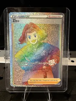 Pokemon TCG Zisu 207/189 Astral Radiance Full Art Rainbow Secret Rare Card 2022 - Image 1