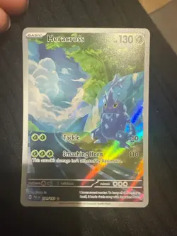 pokeman card Pokemon TCG Heracross 194/193 Secret Rare Full Art – Paldea Evolved - Image 1