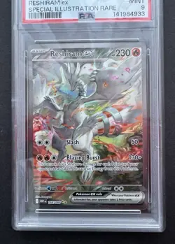 *PSA 9* Reshiram ex 166/086 - White Flare - Mint Full Art - Pokemon Card - Image 3