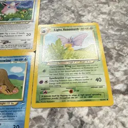 Pokemon TCG Neo Destiny 5 Card Lot - Light Wigglytuff, Venomoth, Golduck, Pilos… - Image 2