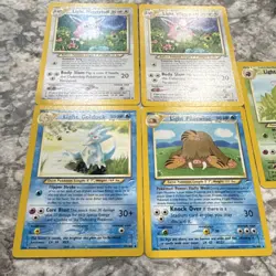 Pokemon TCG Neo Destiny 5 Card Lot - Light Wigglytuff, Venomoth, Golduck, Pilos… - Image 3