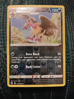 Mandibuzz 173/264 Fusion Strike Reverse Holo Uncommon Pokemon Card - Image 1