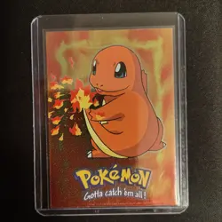 1999 Topps Charmander Pokemon Card #E4 Vintage Holo Foil Vintage - Image 1