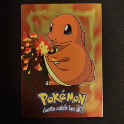 1999 Topps Charmander Pokemon Card #E4 Vintage Holo Foil Vintage - Image 2